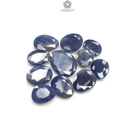 BLUE SAPPHIRE Gemstone Normal Cut : 83.70cts Natural Untreated Unheated Sapphire Egg Shape 13*10.5mm - 19*14.5mm 11pcs Set