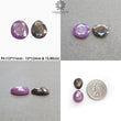 Pink Blue & Chocolate Sapphire Gemstone Normal Cut : Natural Untreated Unheated Sapphire Egg Shape 2pcs Pair/Sets