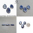 Chocolate & Blue Silver Sheen Sapphire Gemstone Normal Cut : Natural Untreated Golden Brown Sapphire Egg Shape 3pcs Set