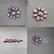 Star Ruby Gemstone Cabochon : 44cts - 50cts Natural Untreated Unheated Red 6Ray Star Ruby Uneven Egg Shape Set