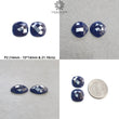 Sapphire Gemstone Rose & Checker Cut : Natural Untreated Unheated Blue Sapphire Cushion Shape Pair/Set