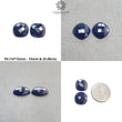 Sapphire Gemstone Rose & Checker Cut : Natural Untreated Unheated Blue Sapphire Cushion Shape Pair/Set