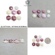 MULTI SAPPHIRE Gemstone Rose Cut : Natural Untreated Unheated Sapphire Bi-Color Hexagon Shape 8pcs Set