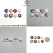 MULTI SAPPHIRE Gemstone Rose Cut : Natural Untreated Unheated Sapphire Bi-Color Hexagon Shape 8pcs Set