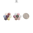 MULTI SAPPHIRE Gemstone Rose Cut : Natural Untreated Unheated Sapphire Bi-Color Hexagon Shape 14pcs Set