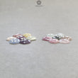 MULTI SAPPHIRE Gemstone Rose Cut : Natural Untreated Unheated Sapphire Bi-Color Hexagon Shape 14pcs Set