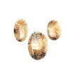 TIGER DENDRITE AGATE Gemstone Cabochon : Natural Untreated Unheated Bi-Color Agate Oval Shape 2pc/3pc Set
