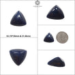 BLUE SAPPHIRE Gemstone Cabochon : Natural Untreated Unheated Sapphire Cushion & Triangle Shape Cabochon
