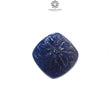 Blue Sapphire Gemstone Carving : 28.30cts Natural Untreated Unheated Sapphire Hand Carved Cushion Shape 18*20mm