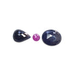 Multi & Blue Sapphire Gemstone Rose And Checker Cut : Natural Untreated Unheated Sapphire Multi Color Pear Oval Hexagon Shape Set