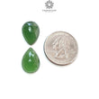 ANTIGORITE SERPENTINE Gemstone Rose Cut : 15.00cts Natural Untreated Serpentine Pear Shape 17*12mm Pair