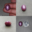 Star Ruby Gemstone Cabochon : 28cts - 33cts Natural Untreated Unheated 6Ray Star Ruby Oval Shape