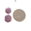 Star Trapiche Ruby Gemstone Cabochon : 13.40cts Natural Untreated Unheated 6Ray Star Ruby Hexagon Shape 12.5*10.5mm - 14.5*12mm 2pcs