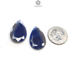 BLUE SAPPHIRE Gemstone Normal Cut : 50.00cts Natural Untreated Unheated Sapphire Pear Shape 30*19mm Pair