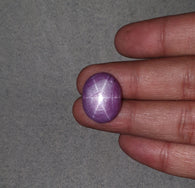 Star RUBY Gemstone Cabochon : 37.10cts Natural Untreated African Red Ruby 6Ray Star Oval Shape 22*17mm