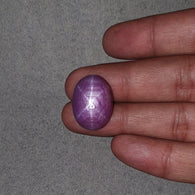 Star RUBY Gemstone Cabochon : 43.30cts Natural Untreated African Red Ruby 6Ray Star Oval Shape 23*17mm