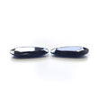 Blue Sapphire Gemstone Normal Cut : Natural Untreated Unheated Both Side Faceted Sapphire Uneven Shape Pair