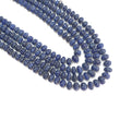 Blue Sapphire Gemstone Melon Beads Necklace : 1481.60cts Natural Sapphire Hand Carved Rondelle Melon Beads 7mm-11mm 16 "- 21"