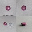 Johnson Star Ruby Gemstone Cabochon : 20cts - 38cts Natural Untreated Unheated 6Ray Star Ruby Hexagon Shape