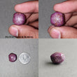 Johnson Star Ruby Gemstone Wand : 32cts - 60cts Natural Untreated Unheated Red Both Side 6Ray Star Ruby Hexagon Uneven Shape