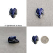Lapis Lazuli & White Opal Gemstone Carving : Natural Untreated Unheated Hand Carved Ram Head Sculpture Figurine 25*20mm
