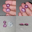 Johnson Star Ruby Gemstone Cabochon : 12cts - 15cts Natural Untreated Unheated 6Ray Star Ruby Hexagon Uneven Shape 2Pcs Sets