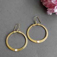 Handmade Brass Earring : 2.25
