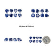 Sapphire Gemstone Normal Cut : Natural Untreated Unheated Blue Sapphire Cushion Heart Round Shape Lots