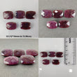 RUBY Gemstone Checker Cut : Natural Untreated Unheated Ruby Double Side Checker Board (DCB) Cushion Shape 12*16mm