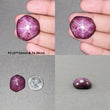 Johnson Mines Star Ruby Gemstone Cabochon : Natural Untreated Unheated Red 6Ray Star Ruby Hexagon Shape