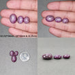 Johnson Mines Star Ruby Gemstone Cabochon : Natural Untreated Unheated Red 6Ray Star Ruby Oval Shape