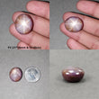 Star Ruby Gemstone Cabochon : 46cts - 53cts Natural Untreated Unheated 6Ray Purple Star Ruby Oval Shape