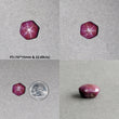 Johnson Star Ruby Gemstone Cabochon : 20cts - 38cts Natural Untreated Unheated 6Ray Star Ruby Hexagon Shape