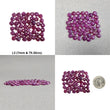 Red RUBY Gemstone Rose Cut : Natural Untreated Unheated Ruby Heart Shape Lots