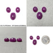Ruby Gemstone Cabochon : Natural Untreated Unheated Ruby Oval Shape 3pcs Sets
