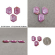Sapphire Gemstone Normal Cut : Natural Untreated Unheated Raspberry Pink Sheen Sapphire Hexagon Shape Sets
