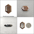 Golden Brown Chocolate SAPPHIRE Gemstone Normal Cut : Natural Untreated Sheen Sapphire Triangle Oval Hexagon Shape 1pc