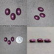 Star Ruby Gemstone Cabochon : 19cts - 35cts Natural Untreated Unheated Red 6Ray Star Ruby Oval Shape Sets