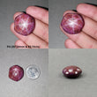 Johnson Mines Star Ruby Gemstone Cabochon : Natural Untreated Unheated Red 6Ray Star Ruby Hexagon Shape