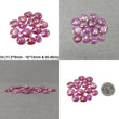 SAPPHIRE Gemstone Rose Cut : Natural Untreated Unheated Raspberry Sheen Pink Sapphire Uneven Shape Sets