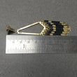Handmade Brass Earring : 3.5" 18k Gold Plated 11.61GMS Brass Boho Style Dainty Push Back Earring Gift For Her
