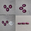 Star Ruby Gemstone Cabochon : 19cts - 35cts Natural Untreated Unheated Red 6Ray Star Ruby Oval Shape Sets