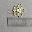 Handmade Brass Earring : 4*4CM 18k Gold Plated 10.00gms Green Enamel Brass Boho Style Leaf Design Drop Dangle Hook Earring Gift For Her
