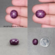 Star Ruby Gemstone Cabochon : Natural Untreated Unheated Red 6Ray Star Ruby Oval Shape