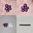 Star Ruby Gemstone Cabochon : Natural Untreated Unheated Red 6Ray Star Ruby Oval Shape 3pcs & 5pcs Sets