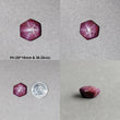 Johnson Star Ruby Gemstone Cabochon : 20cts - 38cts Natural Untreated Unheated 6Ray Star Ruby Hexagon Shape