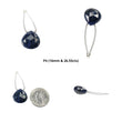 Blue Sapphire Gemstone Rose Cut Loose Beads : Natural Untreated Sapphire Both Side Faceted Heart Shape Beads