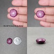 Johnson Mines Star Ruby Gemstone Cabochon : Natural Untreated Unheated Red 6Ray Star Ruby Hexagon Shape