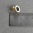 Handmade Brass Earring : 0.50" 18k Gold Plated 2.22GMS Brass Boho Style Round Hammer Texture Stud Push Back Earring Gift For Her