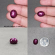 Star Ruby Gemstone Cabochon : Natural Untreated Unheated Red 6Ray Star Ruby Oval Shape